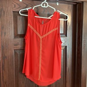 Lush sheer tank top blouse